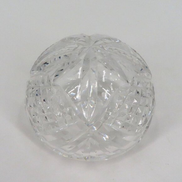 Waterford Crystal Glass Ireland Diamond Cut Paperweight Executive Office Desk - Picture 3 of 13